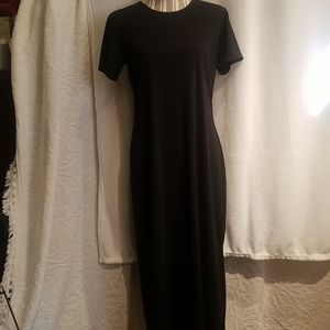 Vintage Erena Petite Long Black Dress Medium